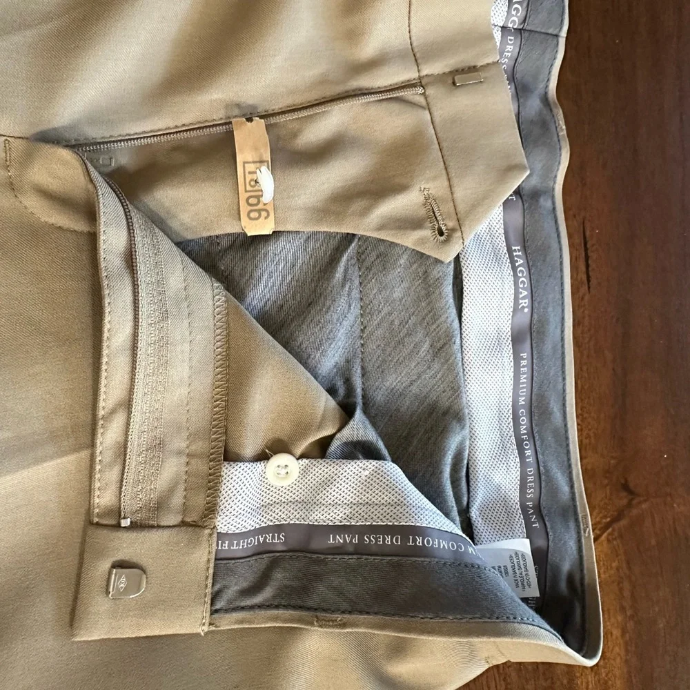 Haggar Men's Khaki Dress Pants - Picture 7 of 8